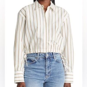 NWT Rails Nicki Ivory Daffodil Stripe Top